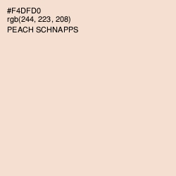 #F4DFD0 - Peach Schnapps Color Image